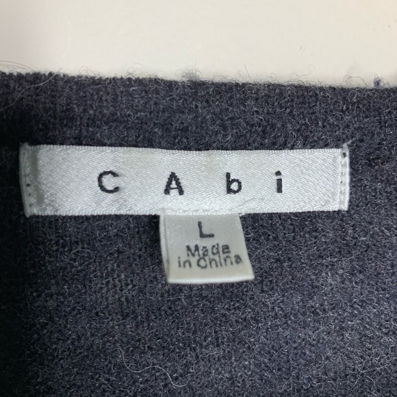 CABI My Fair Charcoal Wool Knit Sweater Jacket - Picture 4 of 10